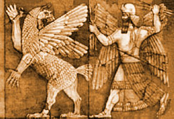 ID 1414 marduk-killing-tiamat-bas-relief