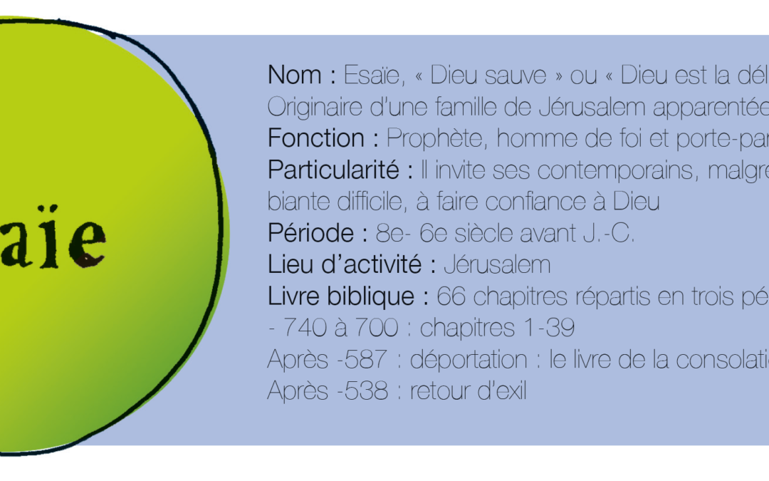 A dos de dromadaire : Esaïe